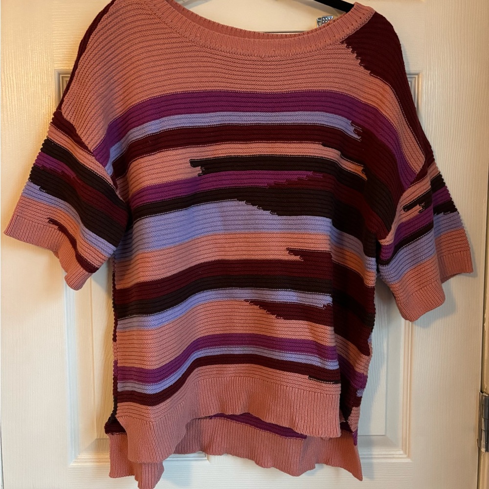 Striped Multicolor Knit Sweater